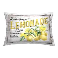 Fresh Sqeezed Lemonade Decorative Printed Throw Pillow Design by Creatif Belle, 14 x 7 x 20