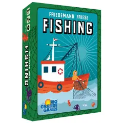 Rio Grande Games: Fishing - Trick Taking Card Game, Ocean Theme, Card Drafting & Point Collection, Ages 14+, 3-5 Players, 30-60 Mins