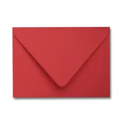 Colorplan BRIGHT RED - 91 Lb. / 135 gsm / 8 pts Matte Premium Cardstock Paper Text A2 Euro Flap Envelopes Bulk Pack of 250
