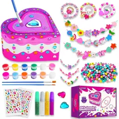 Paint Your Own Jewelry Box & Jewelry Making Kit