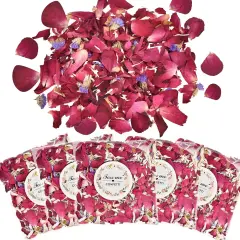 20 Pack Biodegradable Confetti, Dried Flower Petals (Red Rose & Lavender & Marigold)