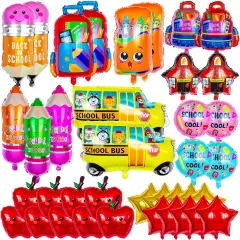 38 Pcs Back to School Mylar Foil Balloons