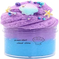 Colorful Fluffy Cloud Slime (Purple)