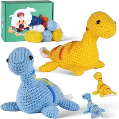 Crochet Kit for Beginners Adults (Dinosaurs )