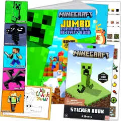 Minecraft Coloring and Stickers Activity Set