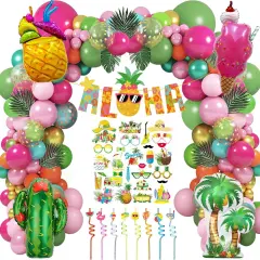 200 PCS Summer Tropical Party Decorations