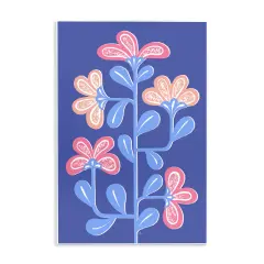 Stupell Industries Contemporary Curved Growing Flowers Wall Plaque By Martina Pavlova