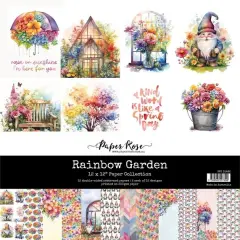 Paper Rose Rainbow Garden 12x12 Paper Collection 31482
