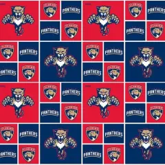 NHL Licensed Florida Panthers 020-PAN Cotton Fabric by the Yard