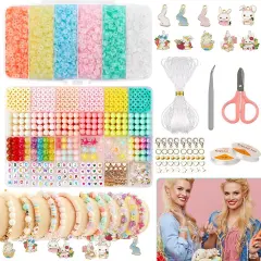 Upseller - Large - Multicolor - Easter Bunny Beading 8243 pcs Decorative set with assessories jewellery making crafts - 8243,1 Set