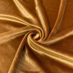 1 Yard Stretch Velvet Fabric Soft Silky 4 Way Stretch Polyester Spandex for Apparel Costumes Dancewear and Decorations 58 - 60 Inch Width Copper
