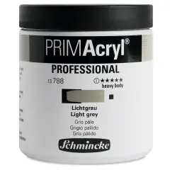 Schmincke Primacryl Professional Acrylic Paint - Light Grey, 237 ml Jar