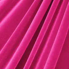 1 Yard Stretch Velvet Fabric Medium Weight Soft Sheen 4-Way Stretch Apparel 58/60" Width Fuchsia