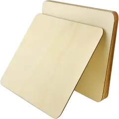 6 Pieces 8 x 8 inch Unfinished Square Blank Wood Pieces Wooden