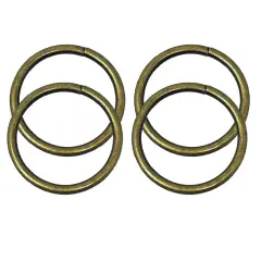 O Ring 1" Diameter Antique Brass with 1/8" Rim