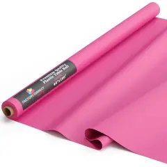 Exquisite Plastic Table Cover Roll &ndash; 40" x 100' Disposable Tablecloth Roll &ndash; Premium Thick 0.5 MIL Plastic Banquet Roll &ndash; Party Table Cover Roll for Events & Catering Hot Pink