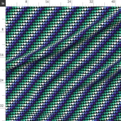 Various Fabrics by the Yard or Fat Quarter Pride Flag Lgbtqia Gay Queer Parade Month Small Scale Hearts Green Blue Purple Stripes Custom Printed Fabric by Spoonflower