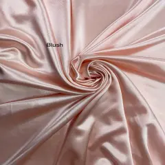1 Yard Blush Crepe Satin Fabric for Elegant Dresses Costumes and Formal Wear 58 Inch Width