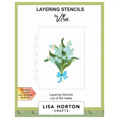 Lisa Horton Crafts A6 Stencil And Die-Lily Of The Valley