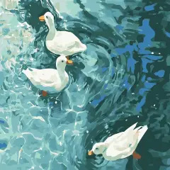 Diamond Painting Kits for Adults, 5D Swan Lake Diamond Art Kits for Beginners, DIY Full Drill Paint with Diamonds for Home Wall Decor 12 x 16 Inch