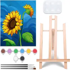 Pre Drawn Canvas Painting Kit for Adults Kids (8x10)