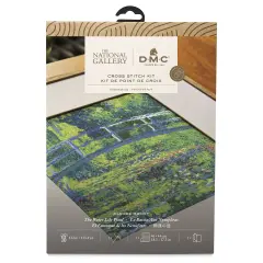 DMC The Museum Collection Cross Stitch Kit - &ldquo;The Water-Lily Pond&rdquo; by Claude Monet, The National Gallery