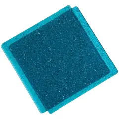 Sizzix Accessory Cutting Pads 6"X6" 1 Pair - Stacey Park-Teal With Glitter, Limited Edition