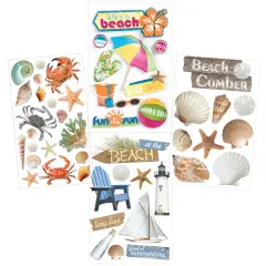 Beach 3D Sticker Bundle