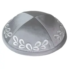 Kippah Grey Satin