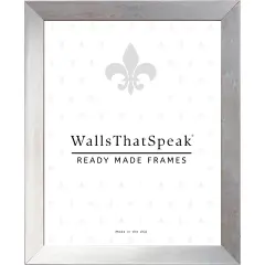 11x14Alloy 0.75Wood Moulding, Wall Display Frame for Art, Posters, or Photos by wallsthatspeak Nickel
