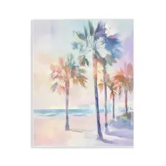 Stupell Industries Pastel Warm Palm Trees Wall Plaque Design by Arlington Prints