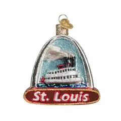 Old World Christmas 3.0 Inch St.Louis Arch Christmas Tree Ornament , Ornament Tallest Monument Multicolored
