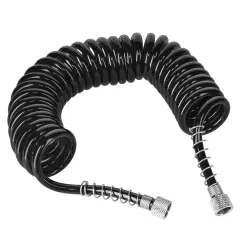 Premium 10 Foot Recoiling Airbrush Hose - Standard 1/8" BSP Air Brush Hose Adapter Fitting Connectors on Both Ends