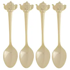 Fino 4.5-Inch Teapot Design Gold Plated Demi Spoon