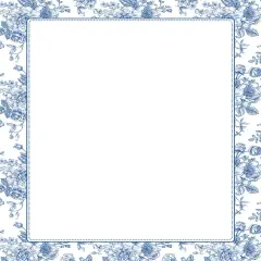 Great Papers! Blue Toile Floral Letterhead, for Invitations, Announcements and Personal Messages, Printer Friendly 8.5&rdquo;x11&rdquo;, 50 Pack