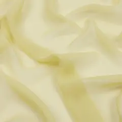 1 Yard Luxury Silk Chiffon 44" Wide Linden Green Sheer Fabric for Gowns