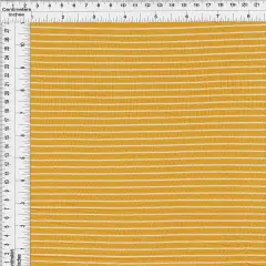 Rayon Spandex Jersey Yarn Dye Stripe Fabric 1 Yard Soft Stretch Lightweight 58/60" Wide YELLOW/IVORY