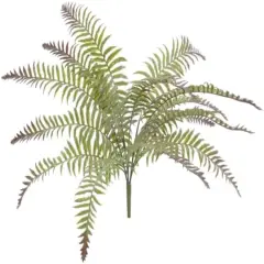 2PC 20" Dusted River Fern Bush &ndash; Lifelike Faux Greenery for D&eacute;cor