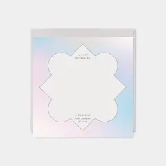 Quatrefoil Gradient Ombre Square Card