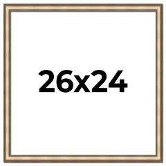 Photo Size Refined Silver Picture Frame - UV Acrylic, Foam Board Backing, Hanging Hardware