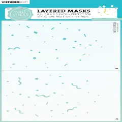 Studio Light Sweet Stories 8.25"X5.83" Stencil-Nr. 273, Exploding Confetti