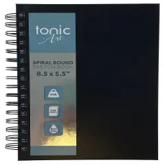 Tonic-Art Spiral Hardcover Sketchbook 5.5"X8.5"-65lb, 110 Sheet