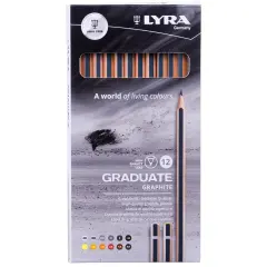 Lyra Graduate Graphite Pencils 12/Pkg-Assorted Sizes