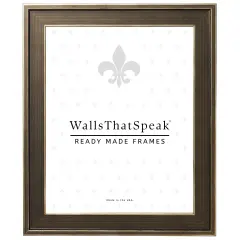 Metropolis 1.25", Antique Pewter Picture Frame by wallsthatspeak
