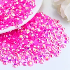 3000PCS 3mm Resin Flatback Rhinestone - Hot Pink