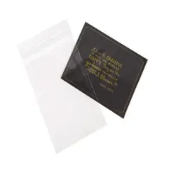 Crystal Clear Bags&reg; with Flap 4 1/4" x 6 1/8" 100 pack B4X6