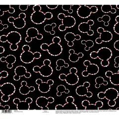 Disney Mickey Paper 12"X12"-Beaded Heads Foil