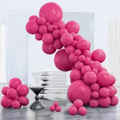 85 pcs Hot Pink Balloons (Pink-y12)
