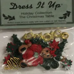 Dress It Up The Christmas Table Flatback Resin Embellishments
