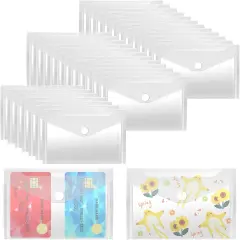 Reusable Small Plastic Envelopes - 40 PACKS